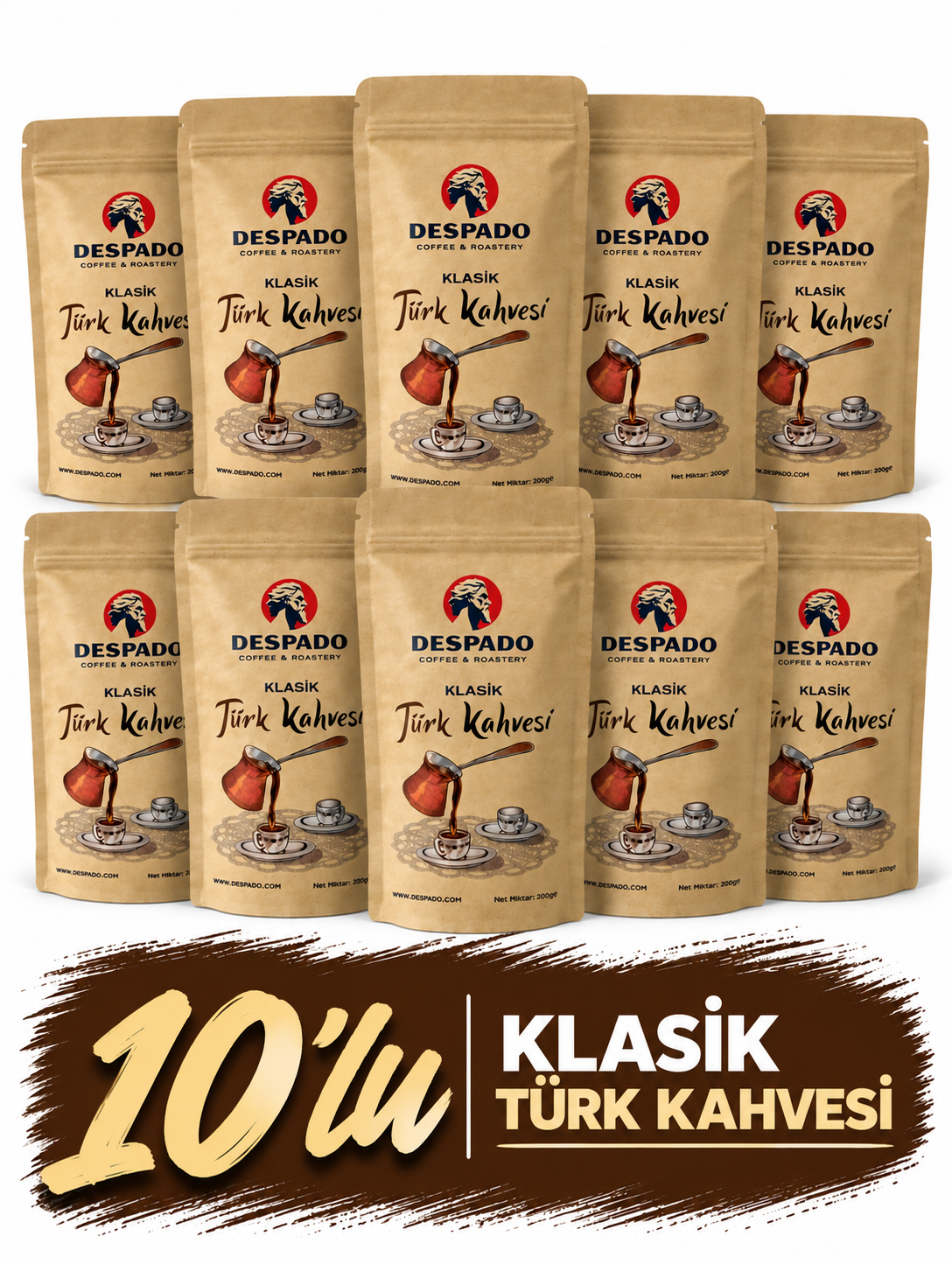 Despado Klasik Türk Kahvesi 100 Gr 10'li Avantaj Paketi