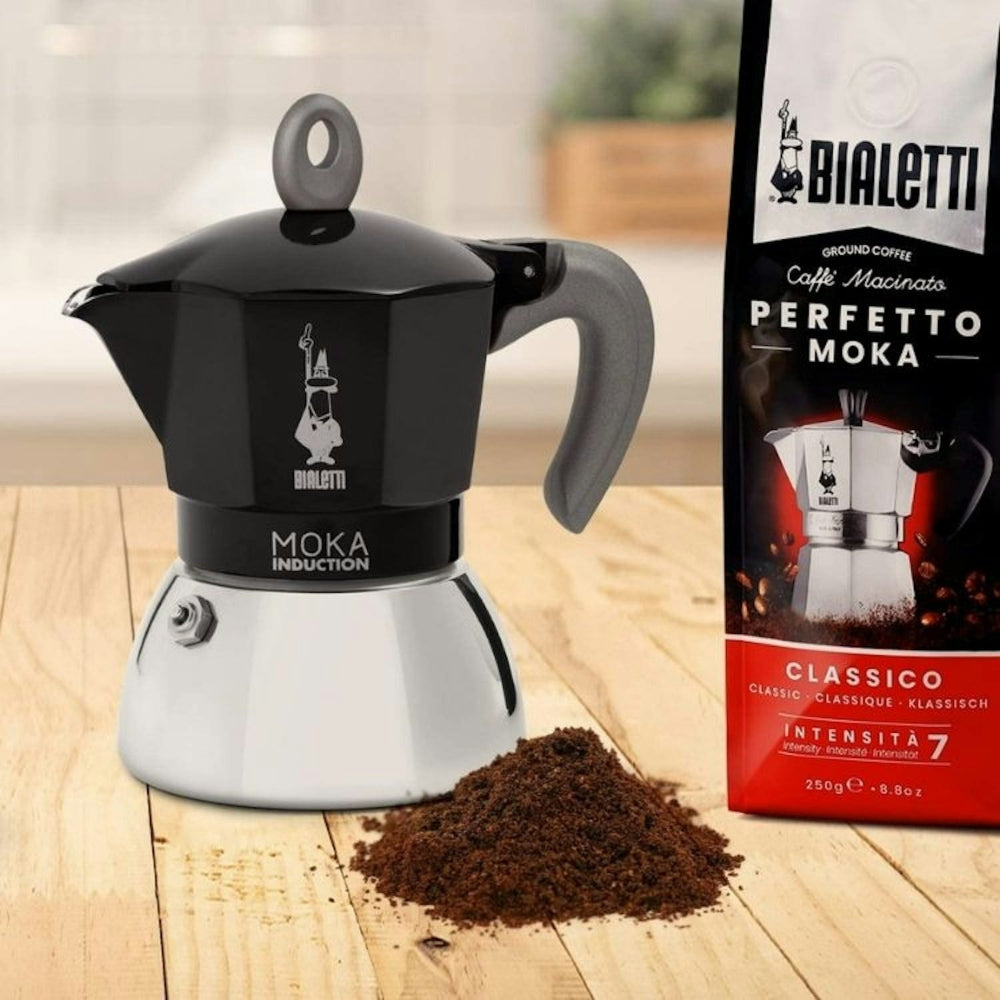 Bialetti İndüksiyon Moka Pot Siyah 2 cup