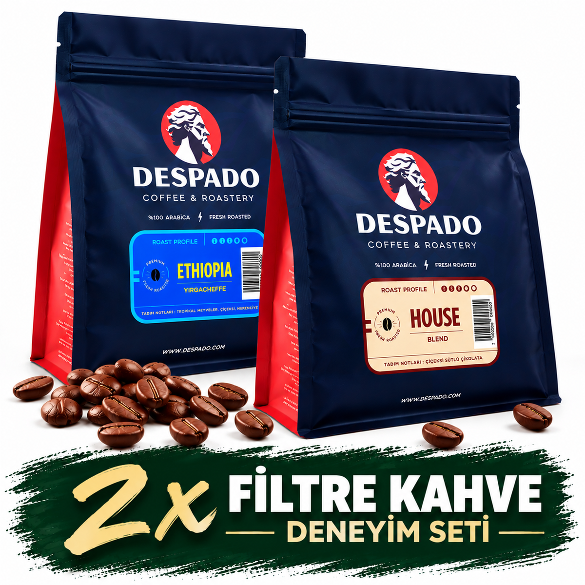 Despado Coffee 2'li Filtre Kahve Deneyim Seti 500 g