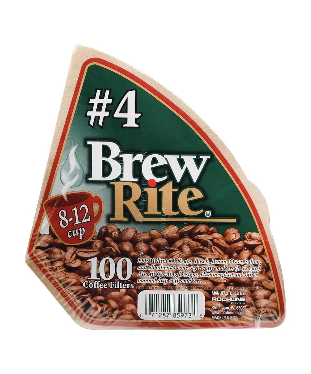 Brew Rite 1X4 Filtre Kahve Kağıdı 100 Adet Beyaz