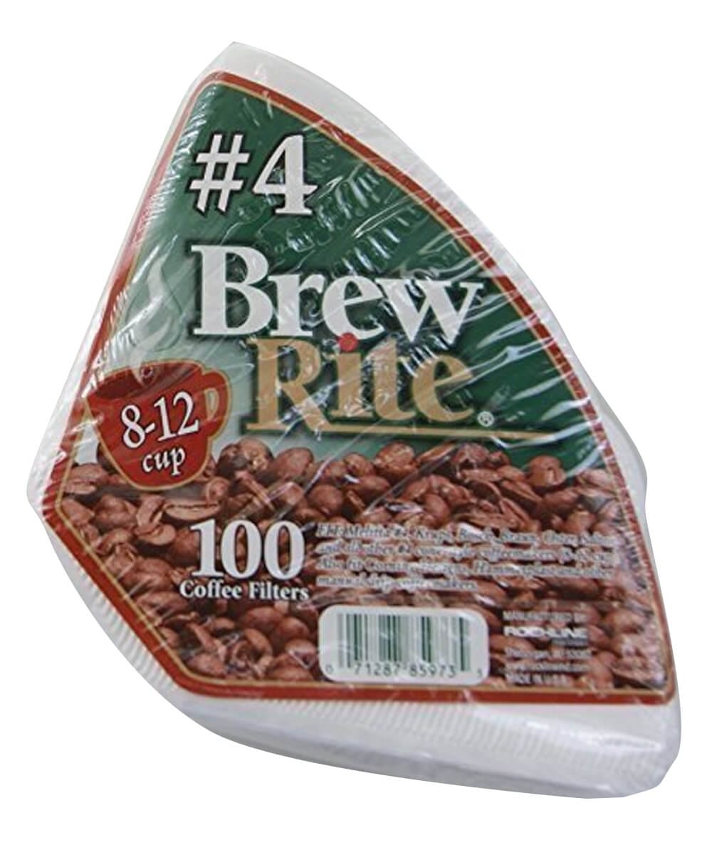 Brew Rite 1X4 Filtre Kahve Kağıdı 100 Adet Beyaz