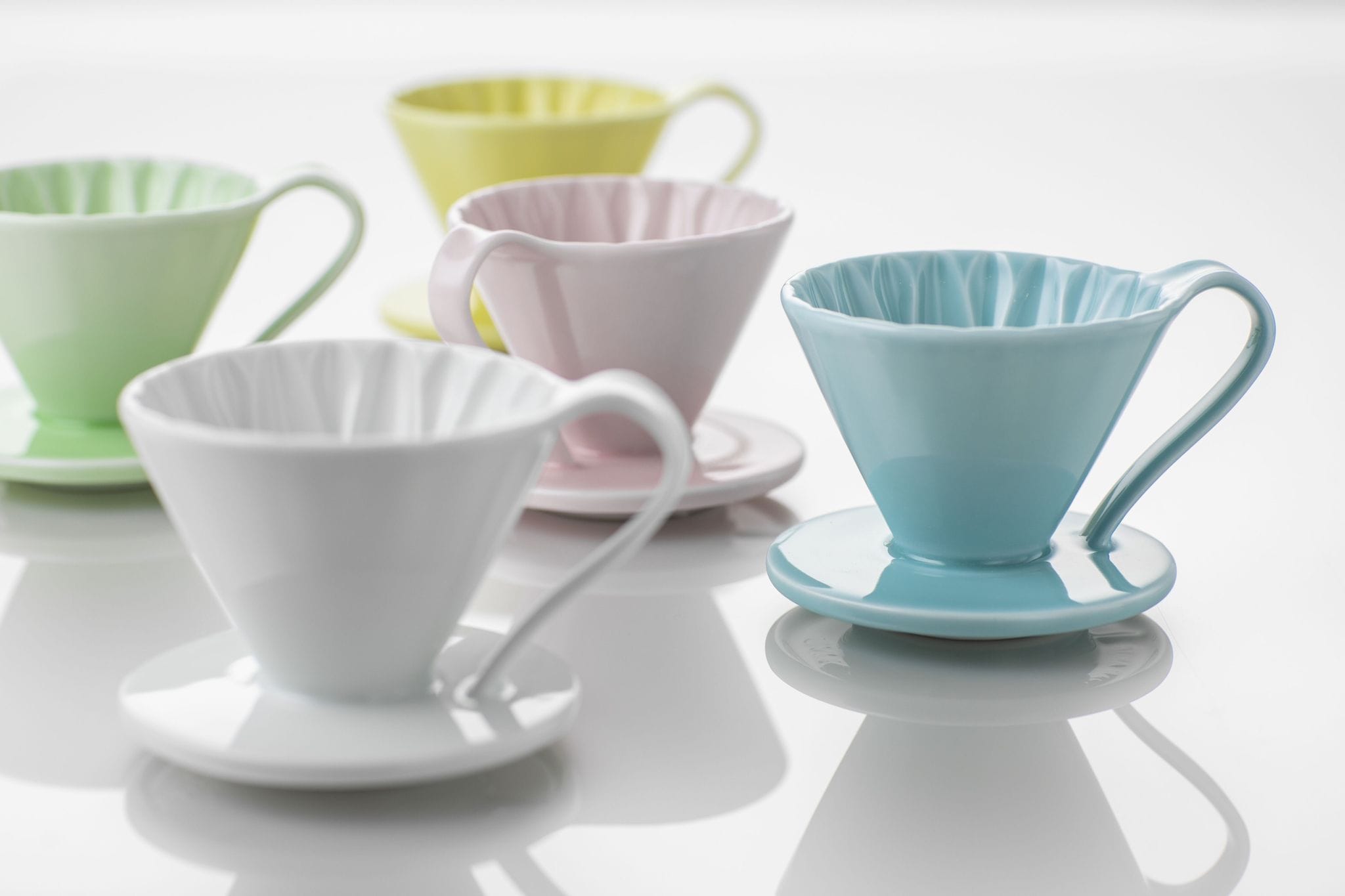 Cafec Flower Dripper Cup4 ( Mavi )
