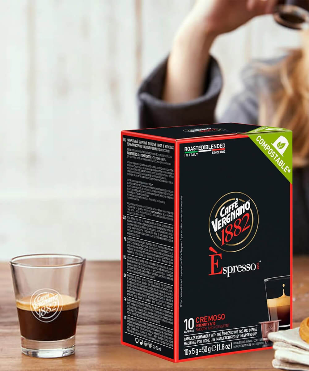 Caffe Vergnano Espresso Cremoso 10'lu Kapsül Kahve