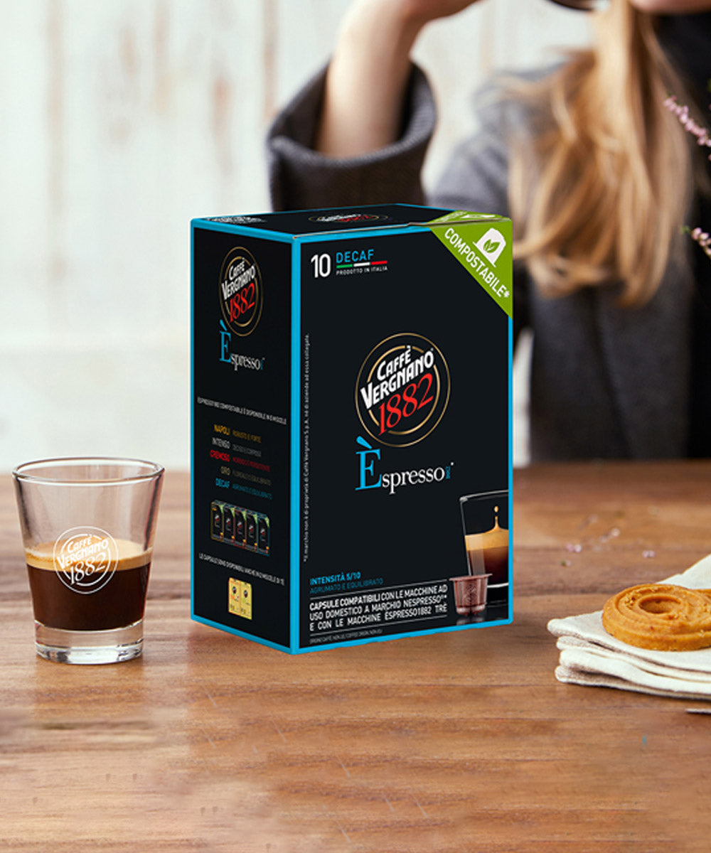 Caffe Vergnano Espresso Decaf 10'lu Kafeinsiz Kapsül Kahve