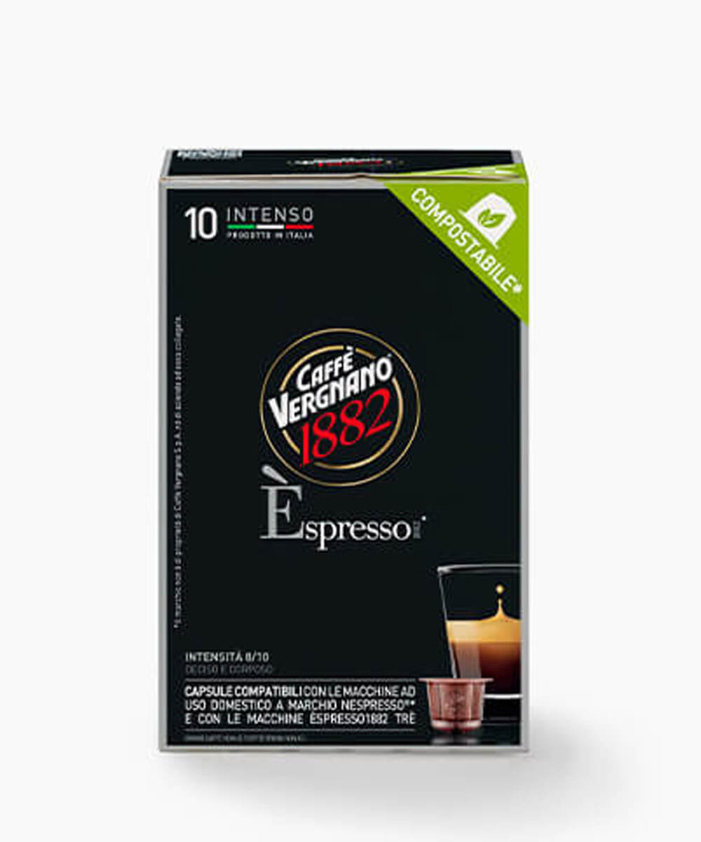 Caffe Vergnano Espresso Intenso 10 adet Nespresso Uyumlu Kapsül Kahve