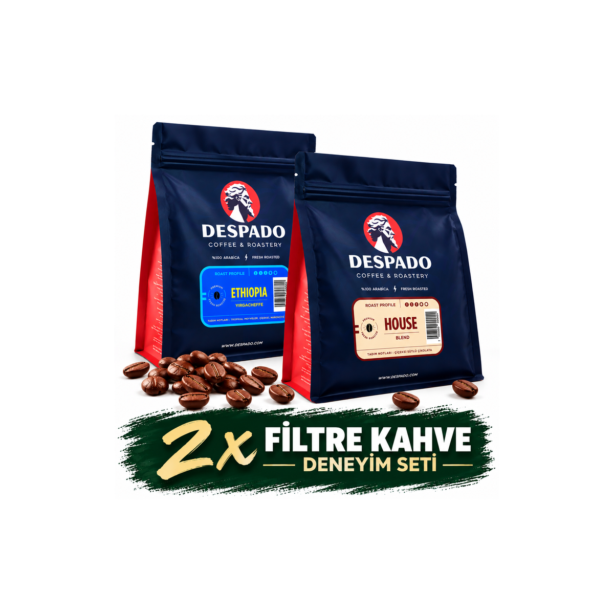 Despado Coffee 2'li Filtre Kahve Deneyim Seti 500 g