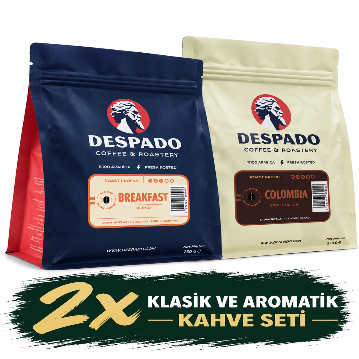 Despado Coffee 2'li Klasik Ve Aromatik Kahve Seti 500 g