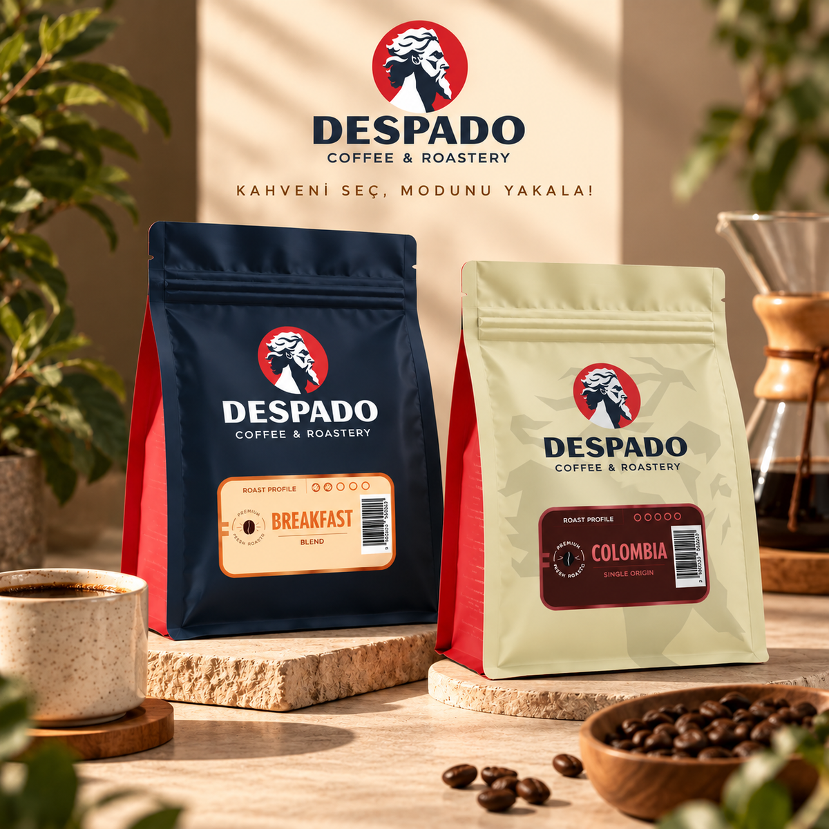 Despado Coffee 2'li Klasik Ve Aromatik Kahve Seti