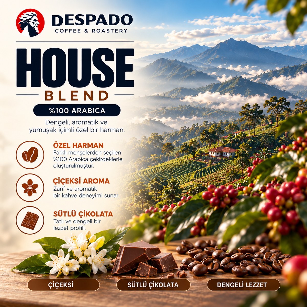 Despado Coffee House Blend Kahve 250 Gr