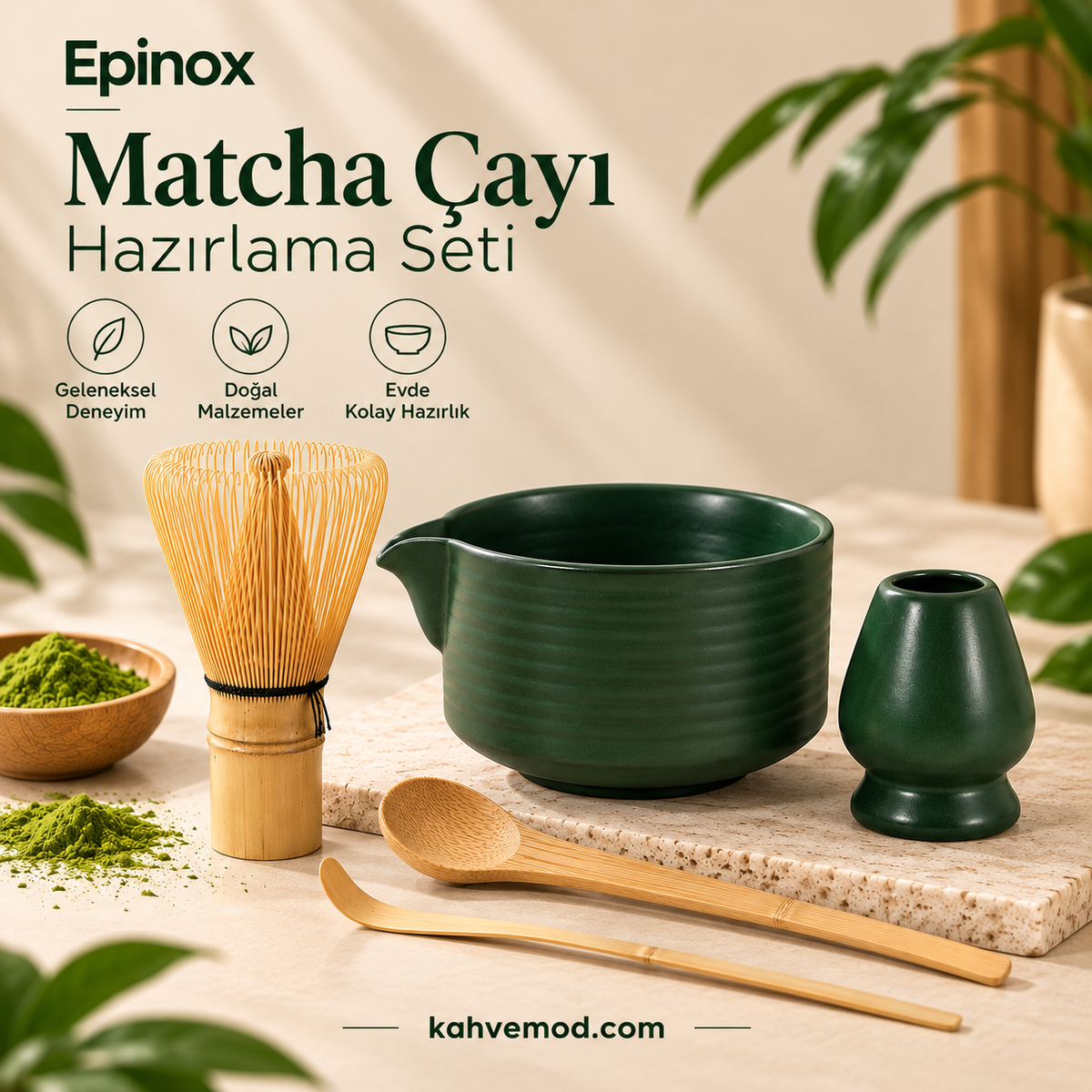 Epinox Matcha Çayı Hazırlama Seti