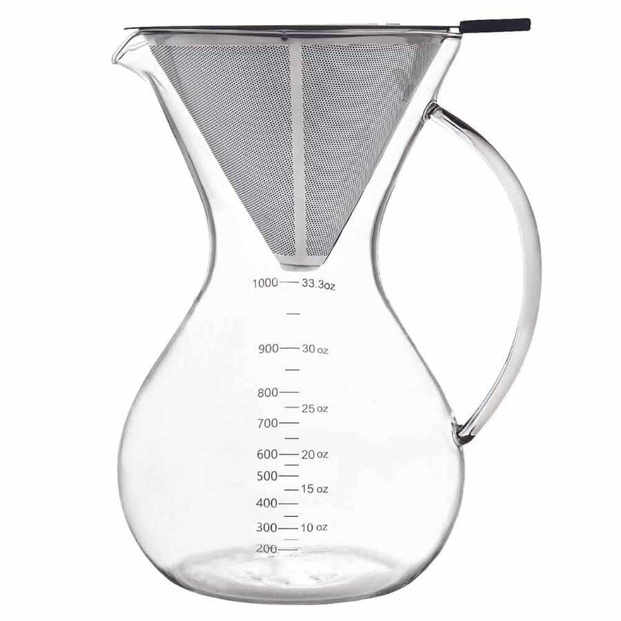 Epinox Filtreli Cam Kahve Demleme Sürahisi 1000 Ml