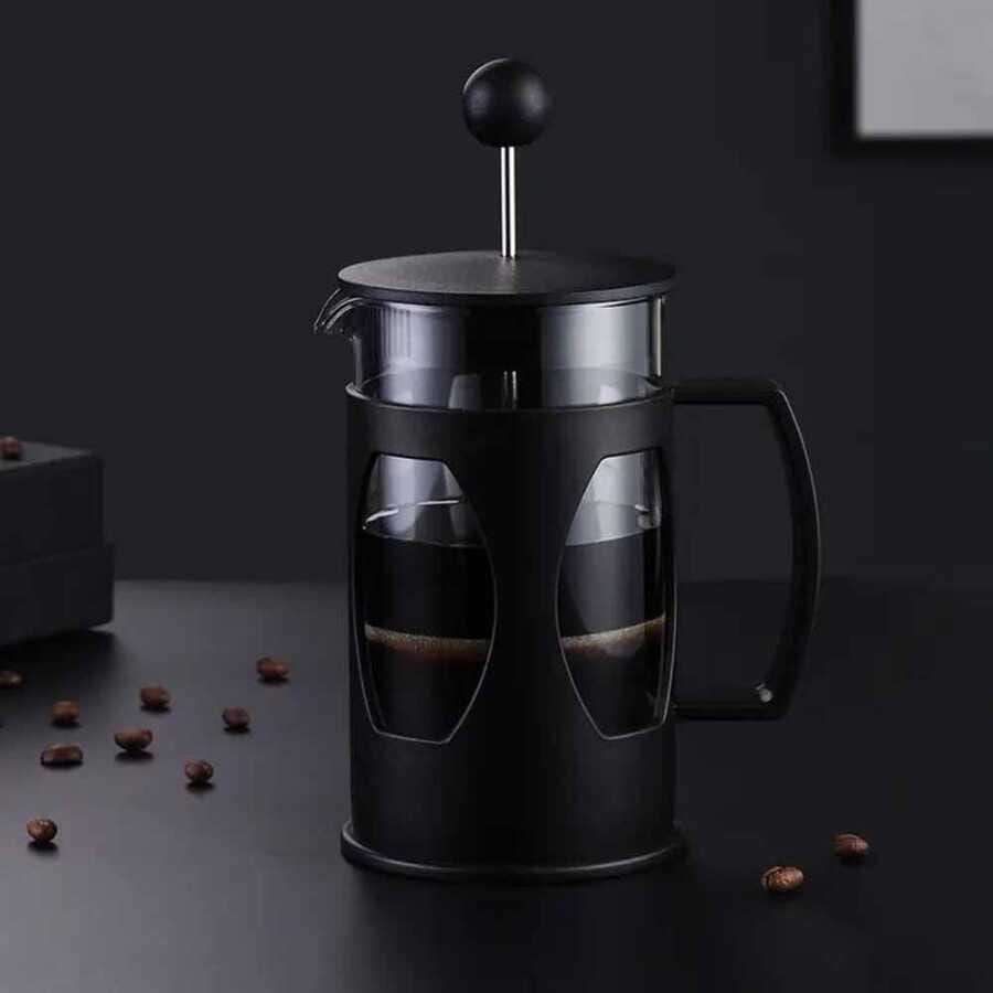 Epinox French Press 3 Cup Siyah Plastik 350 Ml