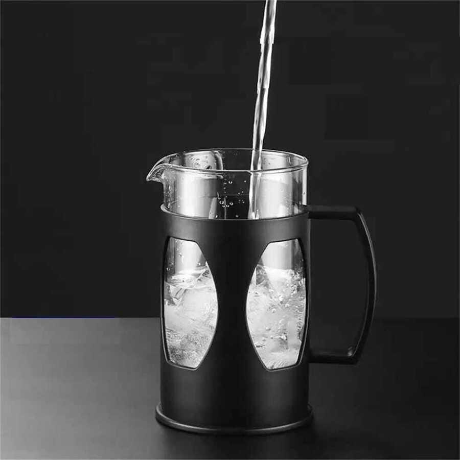 Epinox French Press 3 Cup Siyah Plastik 350 Ml