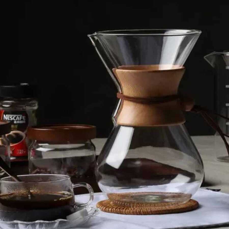 Epinox Pour Over Ahşap Tutacaklı 6 Cup