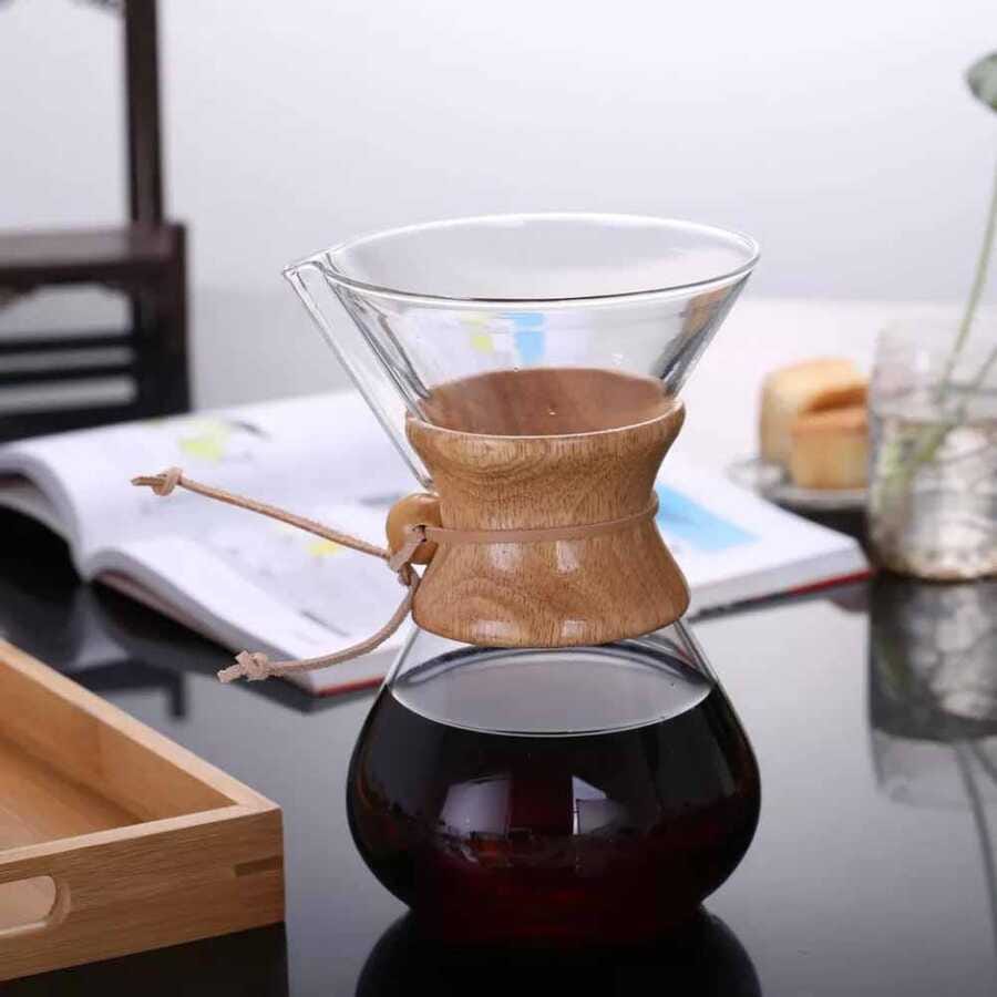 Epinox Pour Over Ahşap Tutacaklı 6 Cup