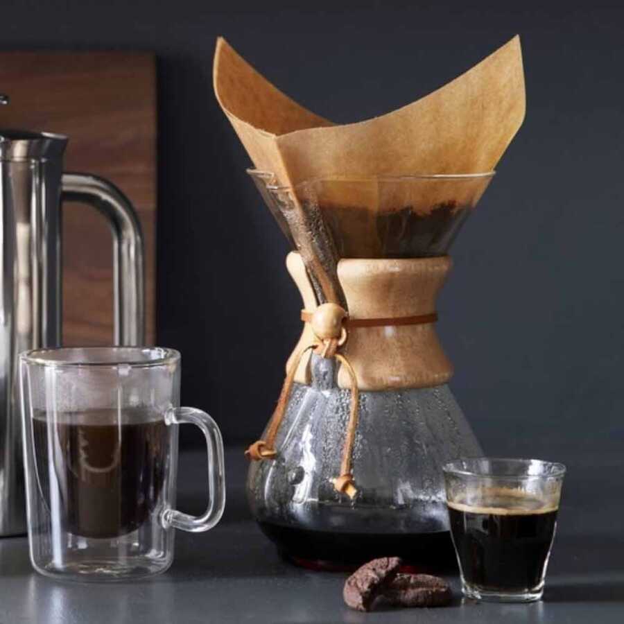 Epinox Pour Over Ahşap Tutacaklı 3 Cup