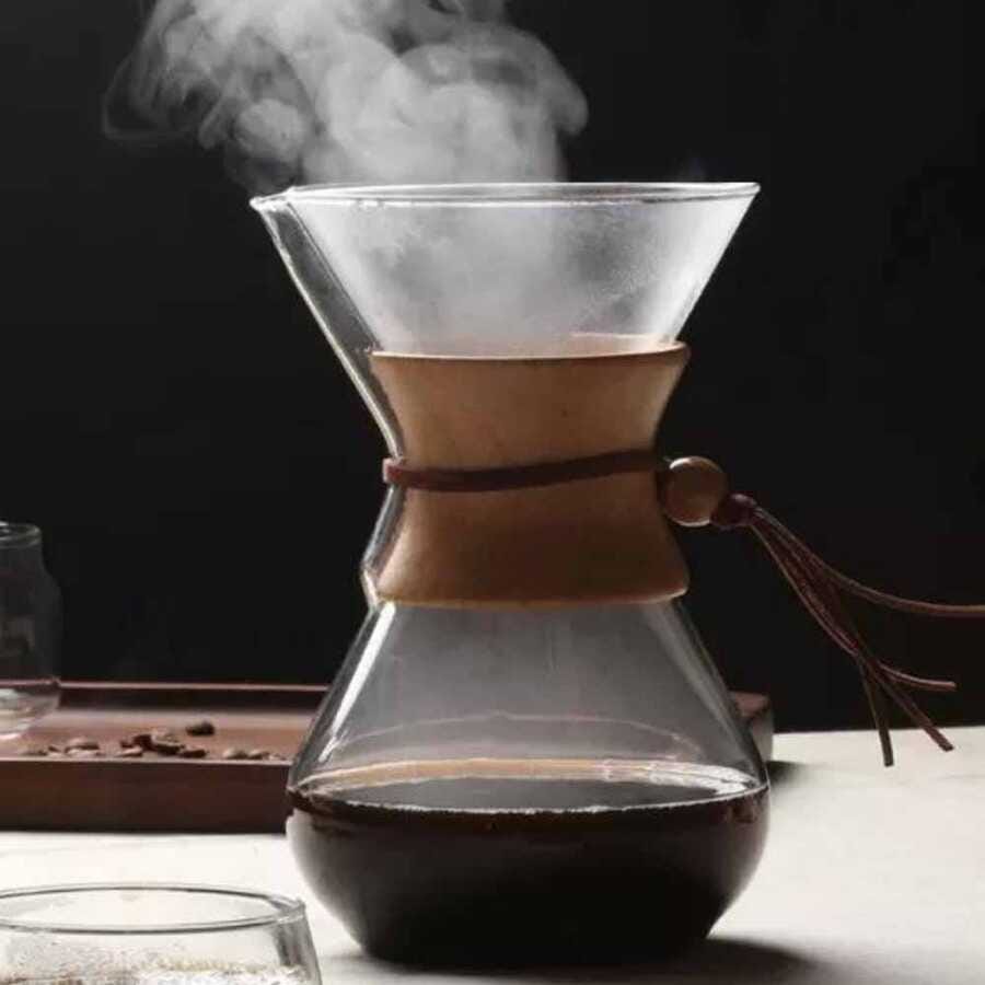 Epinox Pour Over Ahşap Tutacaklı 4 Cup
