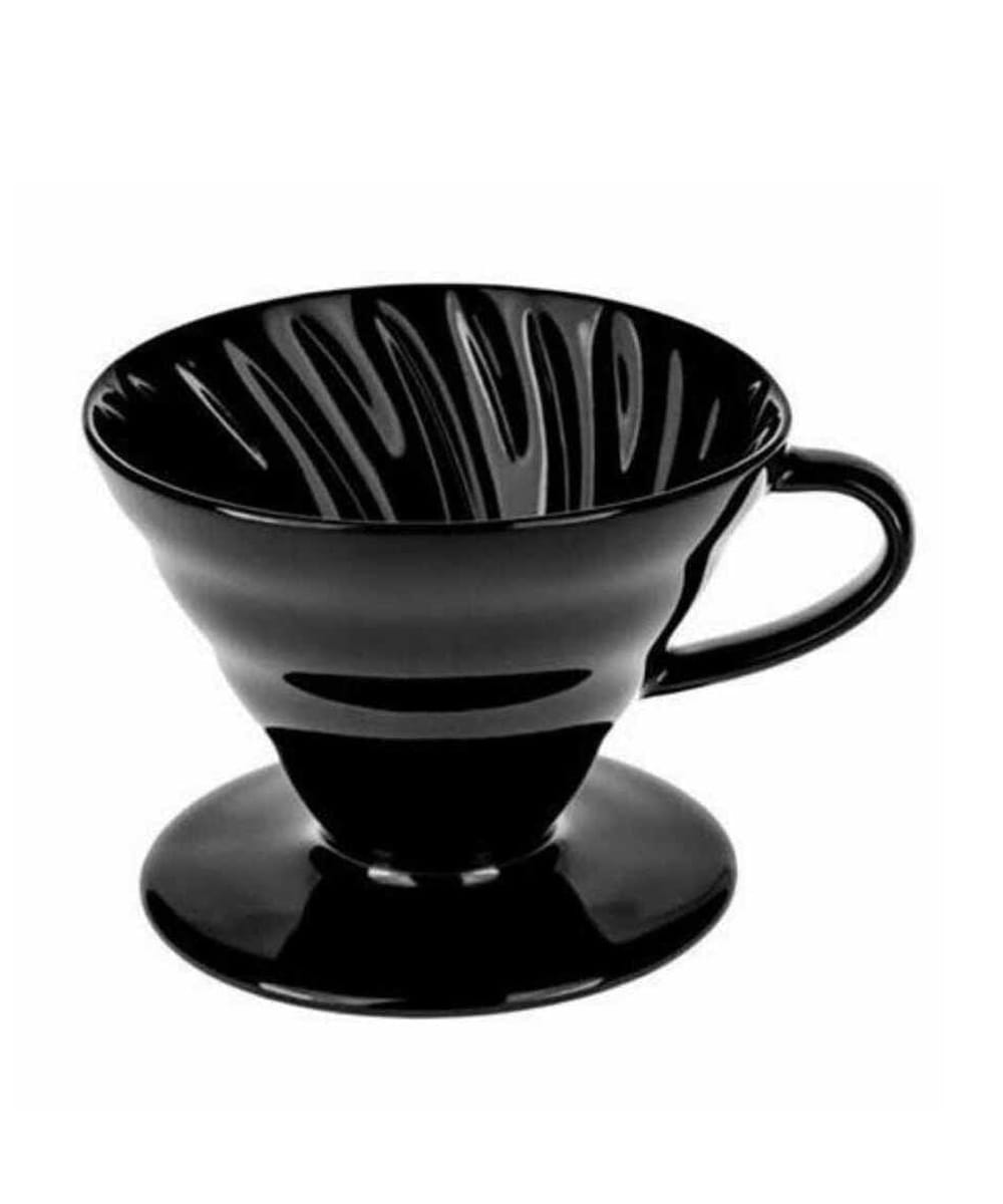 Epinox V60 Seramik Kahve Demleme Dripper Siyah