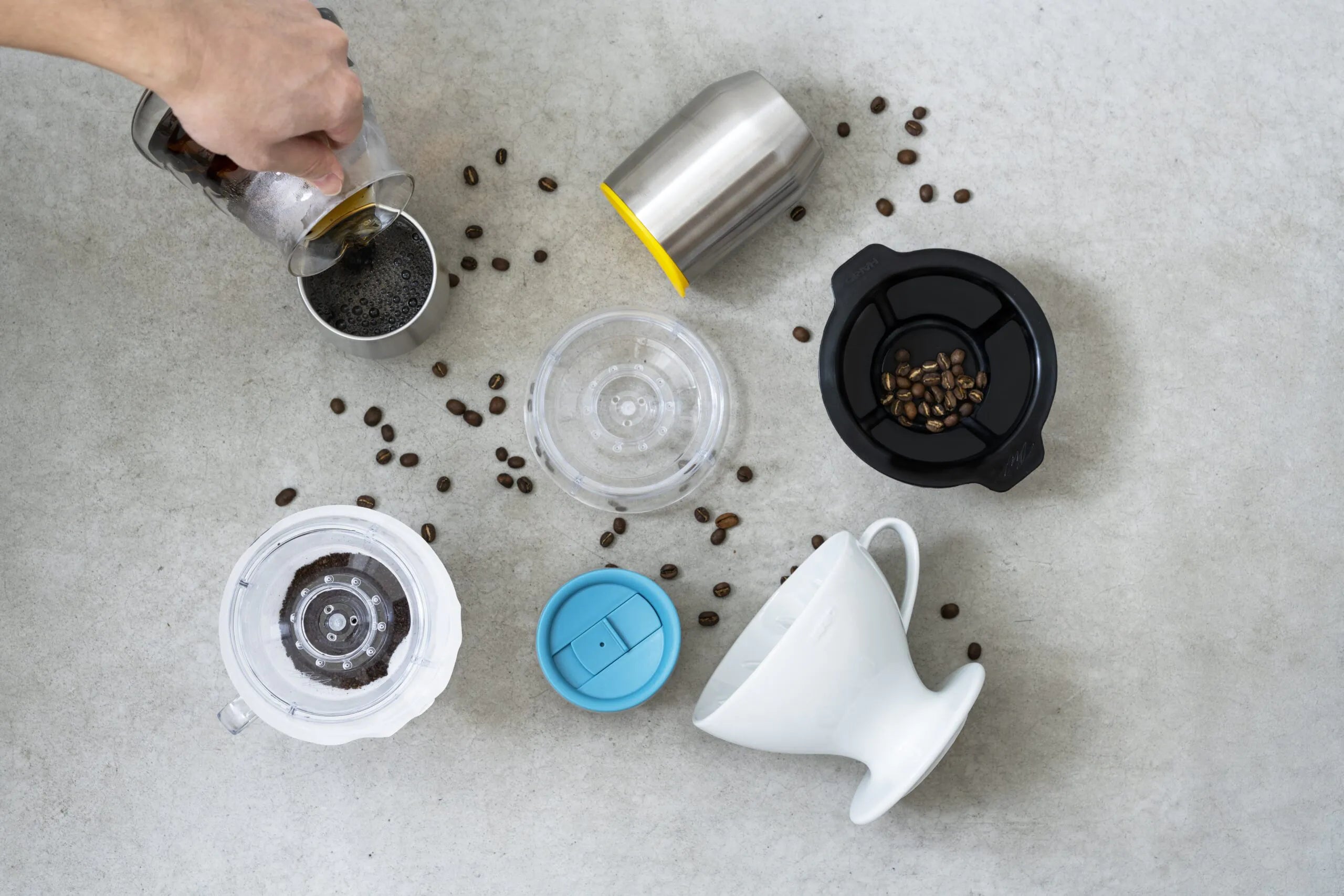 Hario Miolove Mug Paslanmaz Çelik Bardak Siyah