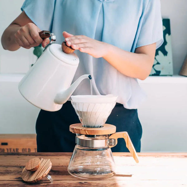 Hario V60 02 Cam Dripper Olive Wood
