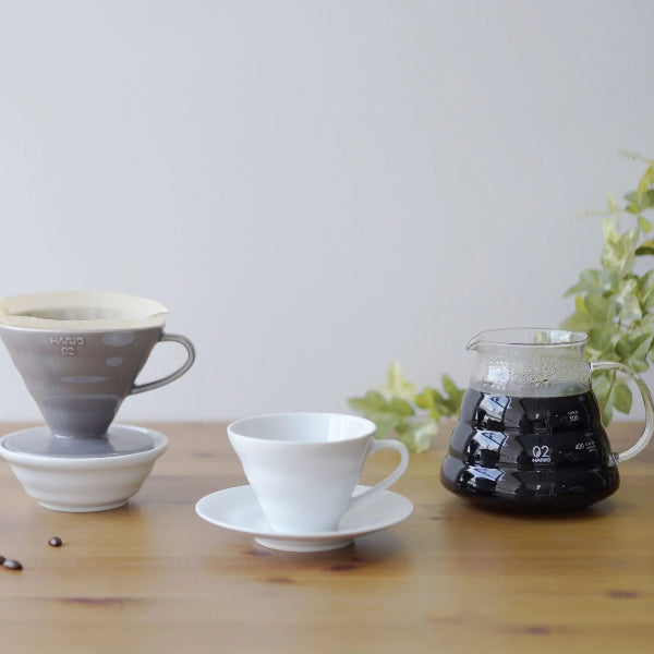 Hario V60 02 Seramik Dripper (Gri)