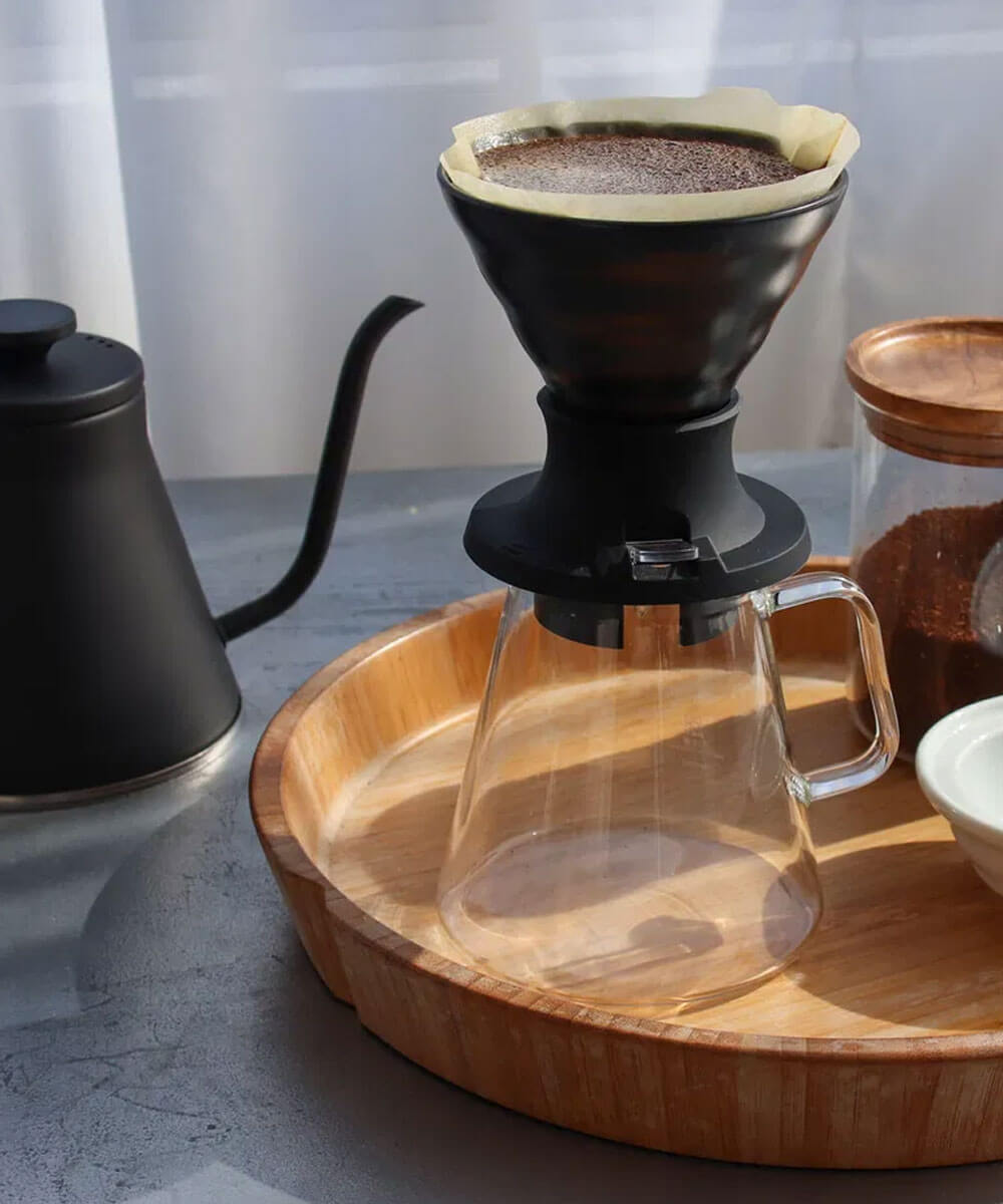 Hario V60 Immersion Ceramic Dripper SWITCH ( Siyah )