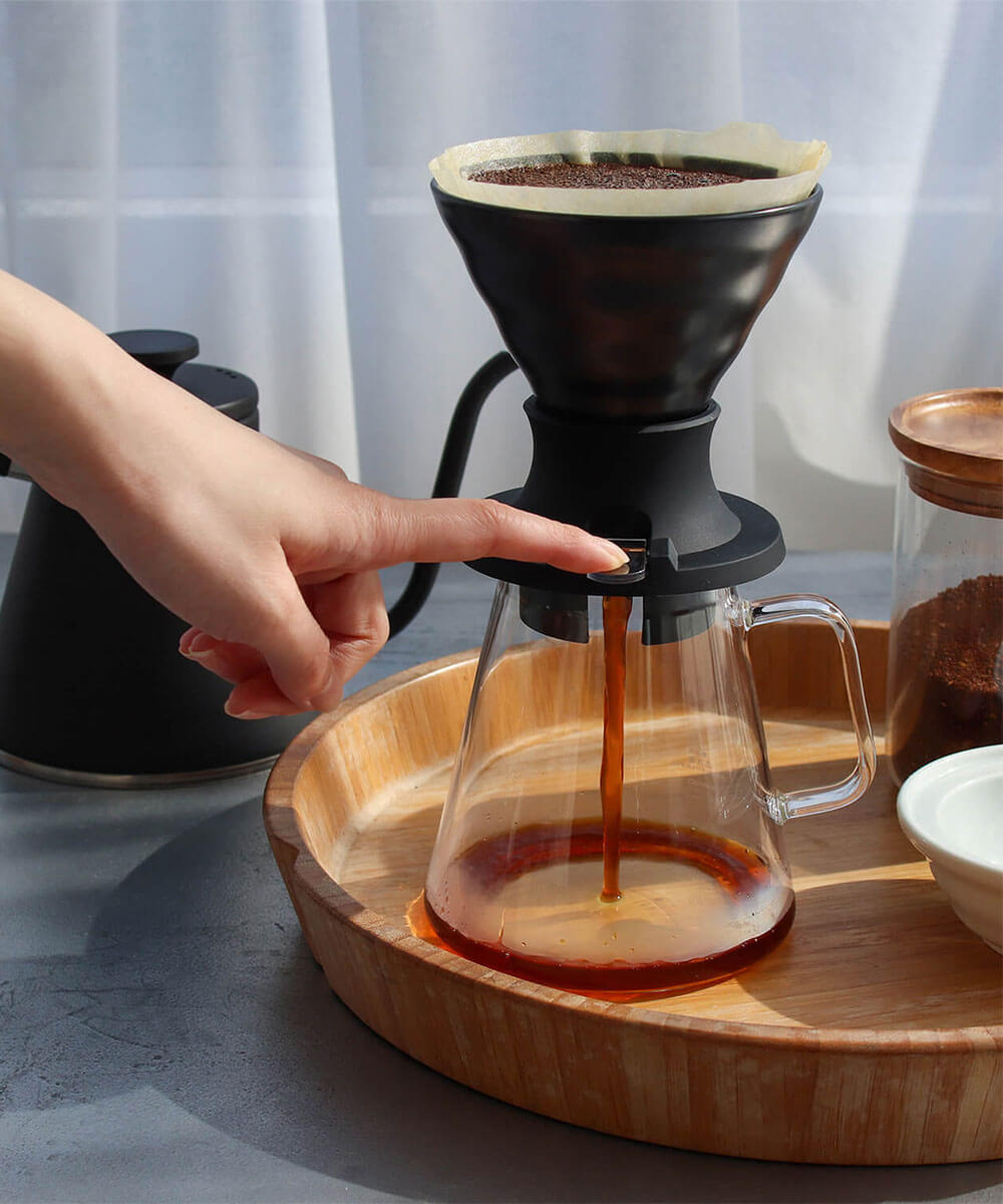 Hario V60 Immersion Ceramic Dripper SWITCH ( Siyah )