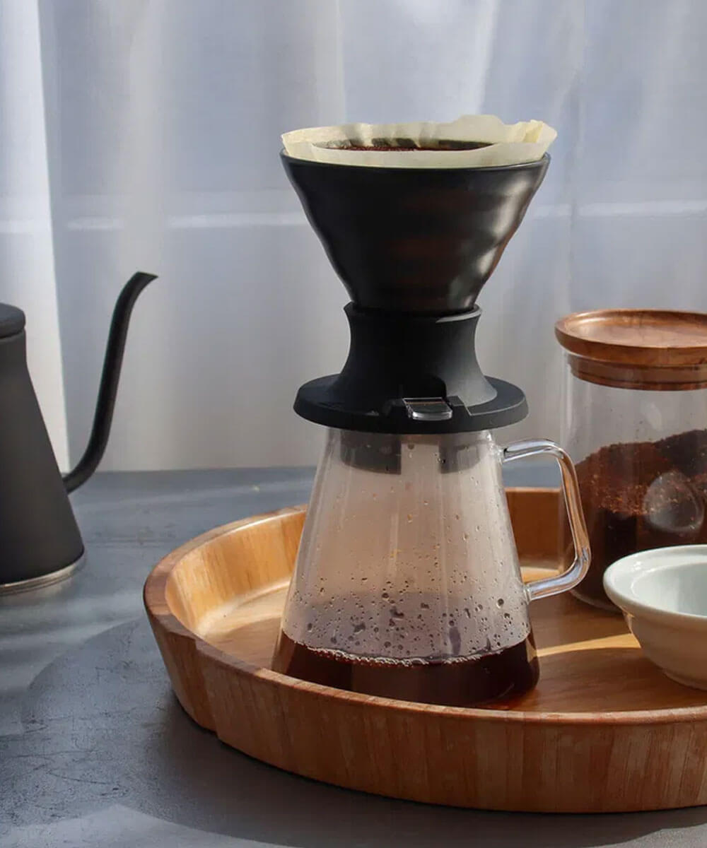 Hario V60 Immersion Ceramic Dripper SWITCH ( Siyah )