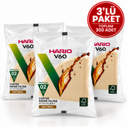 Hario V60 02 Filtre Kağıdı Naturel 3'lü Paket