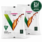 Hario V60 01 Filtre Kağıdı 2'li paket 200 adet