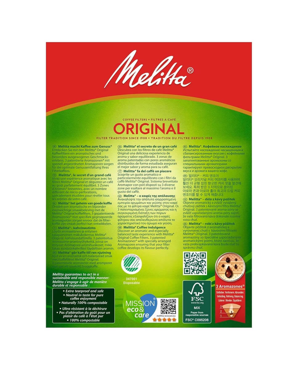 Melitta 102 Original Aromazones Kahve Filtre Kağıdı