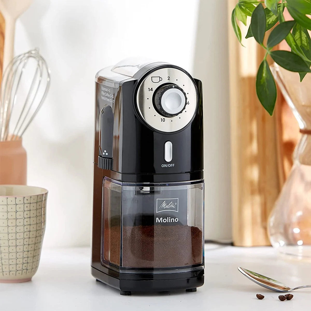 Melitta Molino Elektrikli Kahve Öğütücüsü Siyah