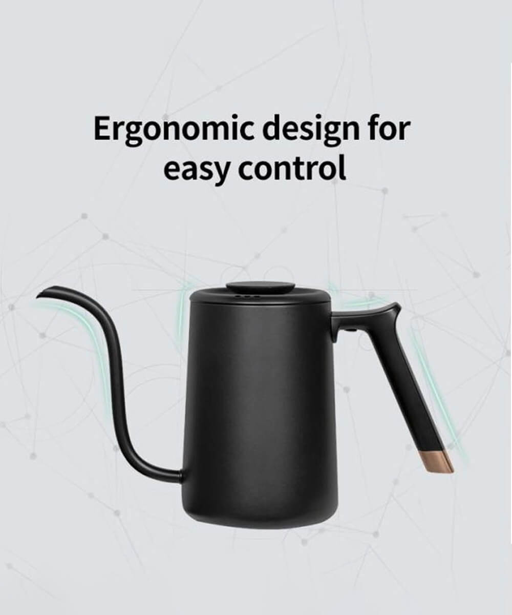 Timemore Fish Pour Over Kettle 700 ml Siyah Renk