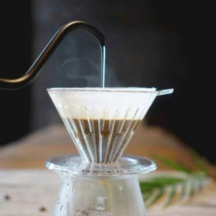 Timemore Crystal Eye 02 V60 Plastik Dripper, 4 Fincan