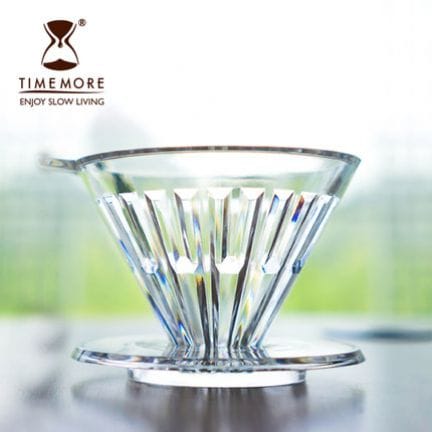Timemore Crystal Eye 02 V60 Plastik Dripper, 4 Fincan