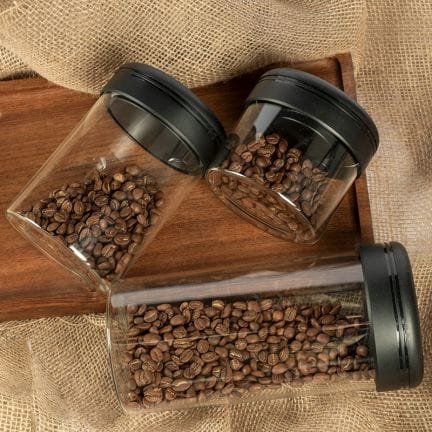 Timemore Vakumlu Cam Kahve Saklama Kabı, 800 ml