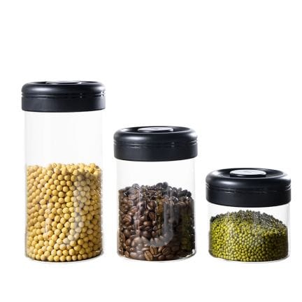 Timemore Vakumlu Cam Kahve Saklama Kabı, 800 ml