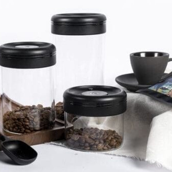 Timemore Vakumlu Cam Kahve Saklama Kabı, 1200 ml