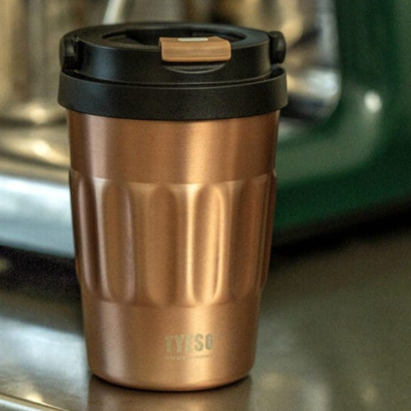 Tyeso Coffe Mug Vakumlu Paslanmaz Çelik Taşıma Kulplu 400ML