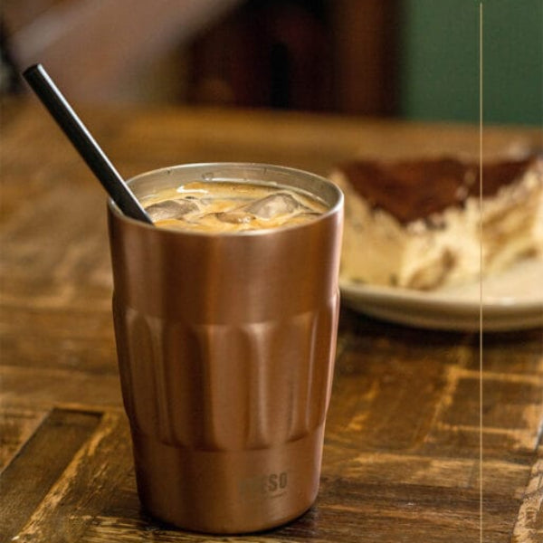 Tyeso Coffe Mug Vakumlu Paslanmaz Çelik Taşıma Kulplu 400ML