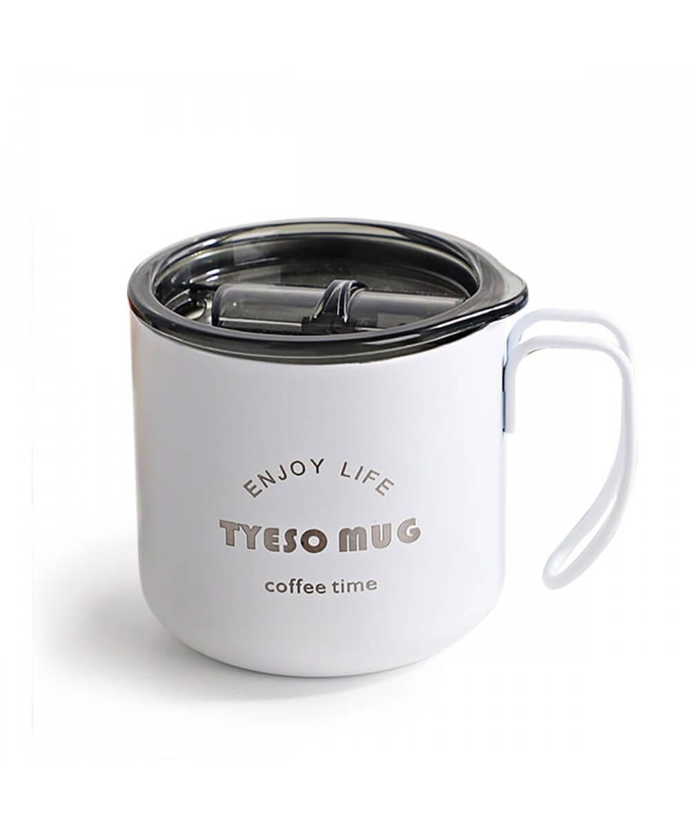 Tyeso Fiery Coffe Mug Paslanmaz Çelik Termal Kapaklı 350ML