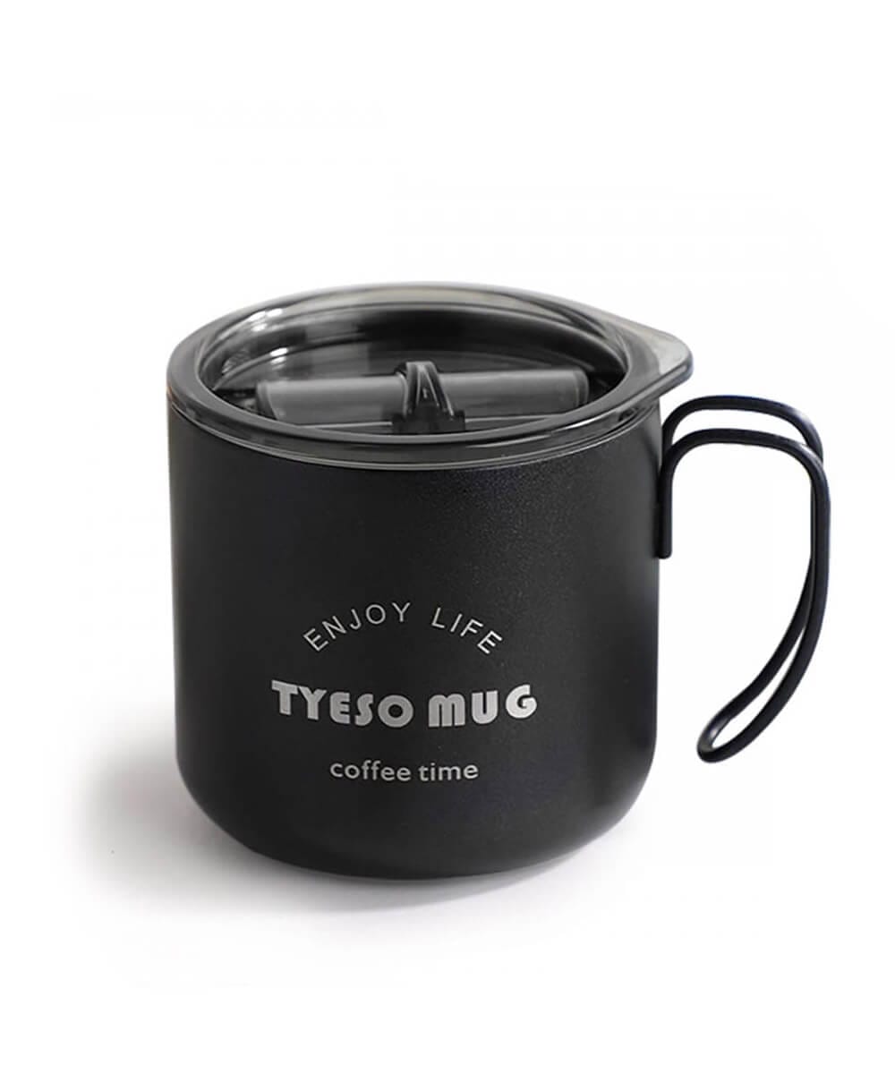 Tyeso Fiery Coffe Mug Paslanmaz Çelik Termal Kapaklı 350ML