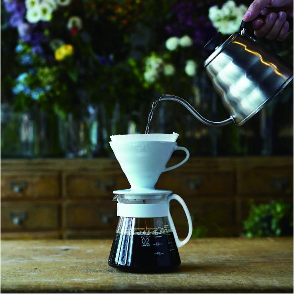 Hario V60 02 Seramik Kahve Demleme Seti Beyaz