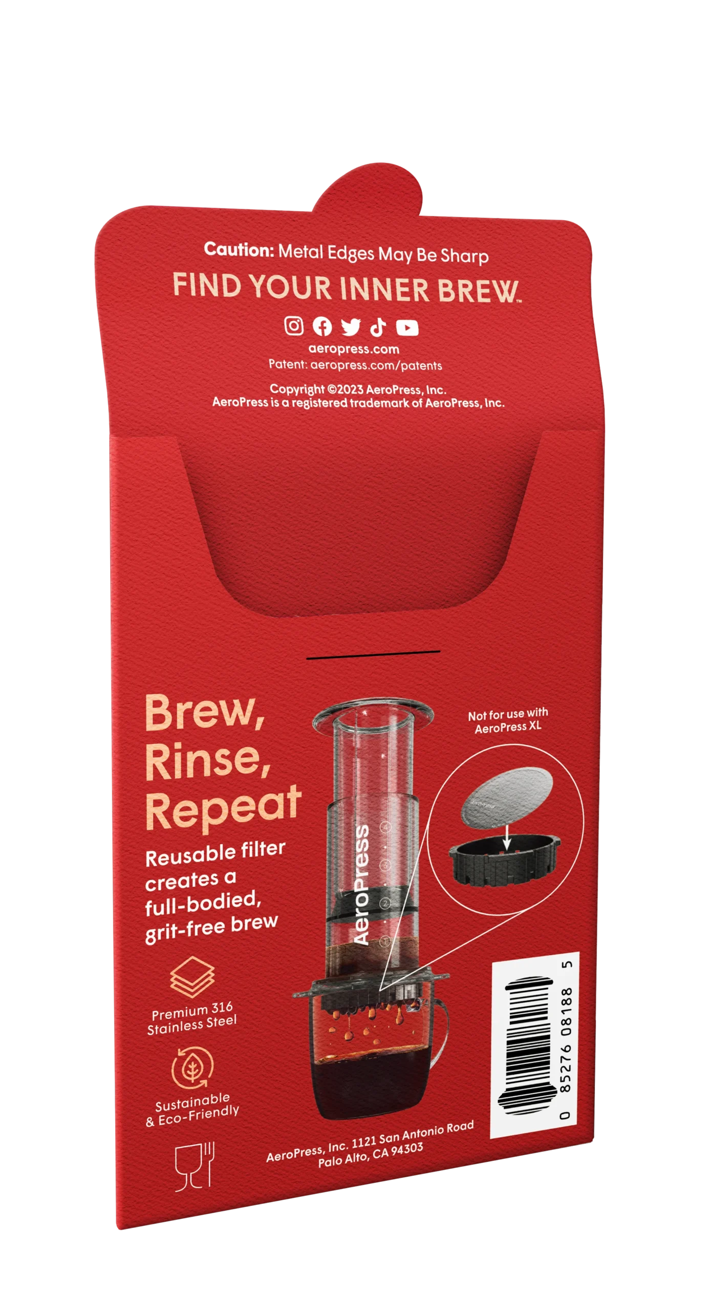 AeroPress Paslanmaz Çelik Filtre