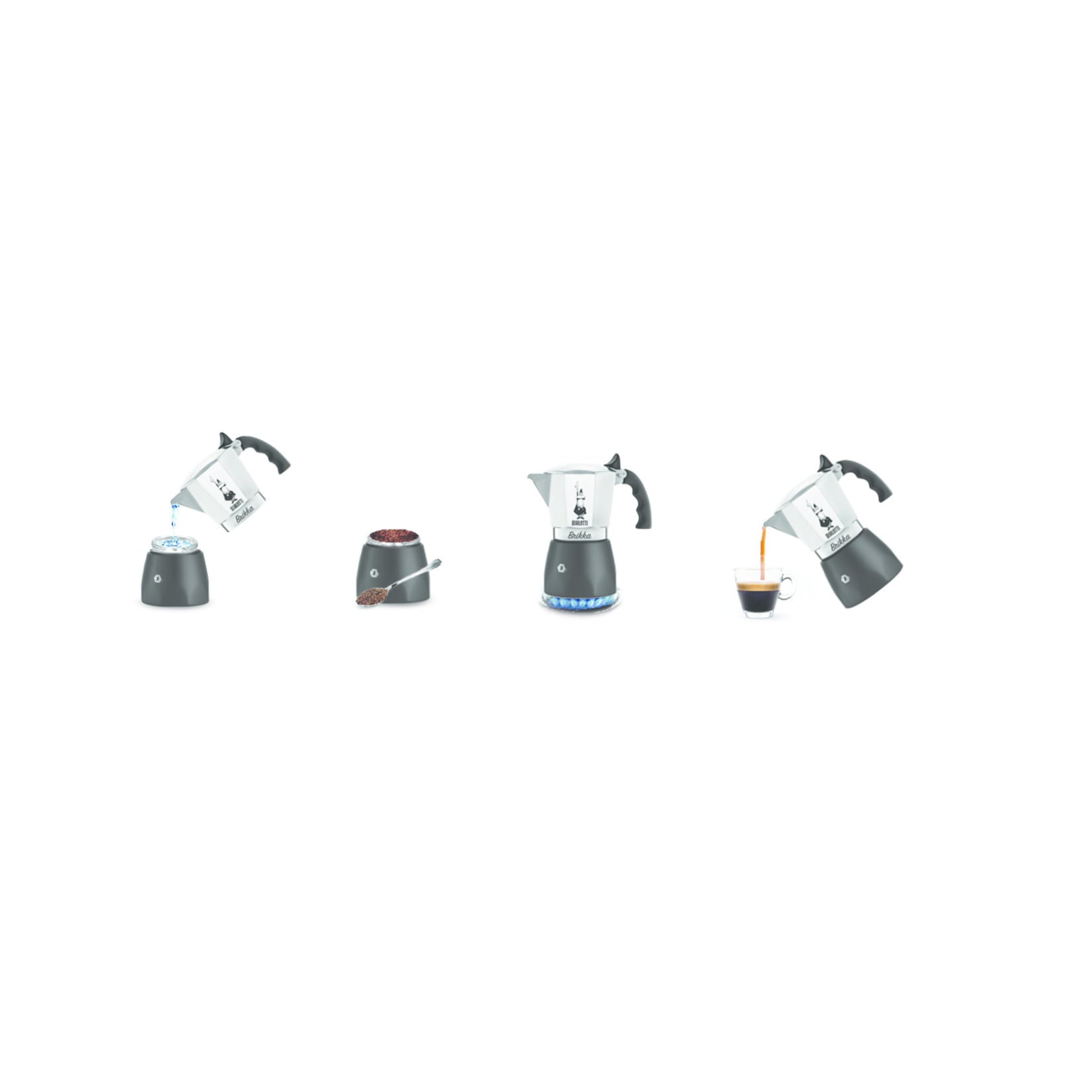 Bialetti New Brikka Moka Pot 4 cup