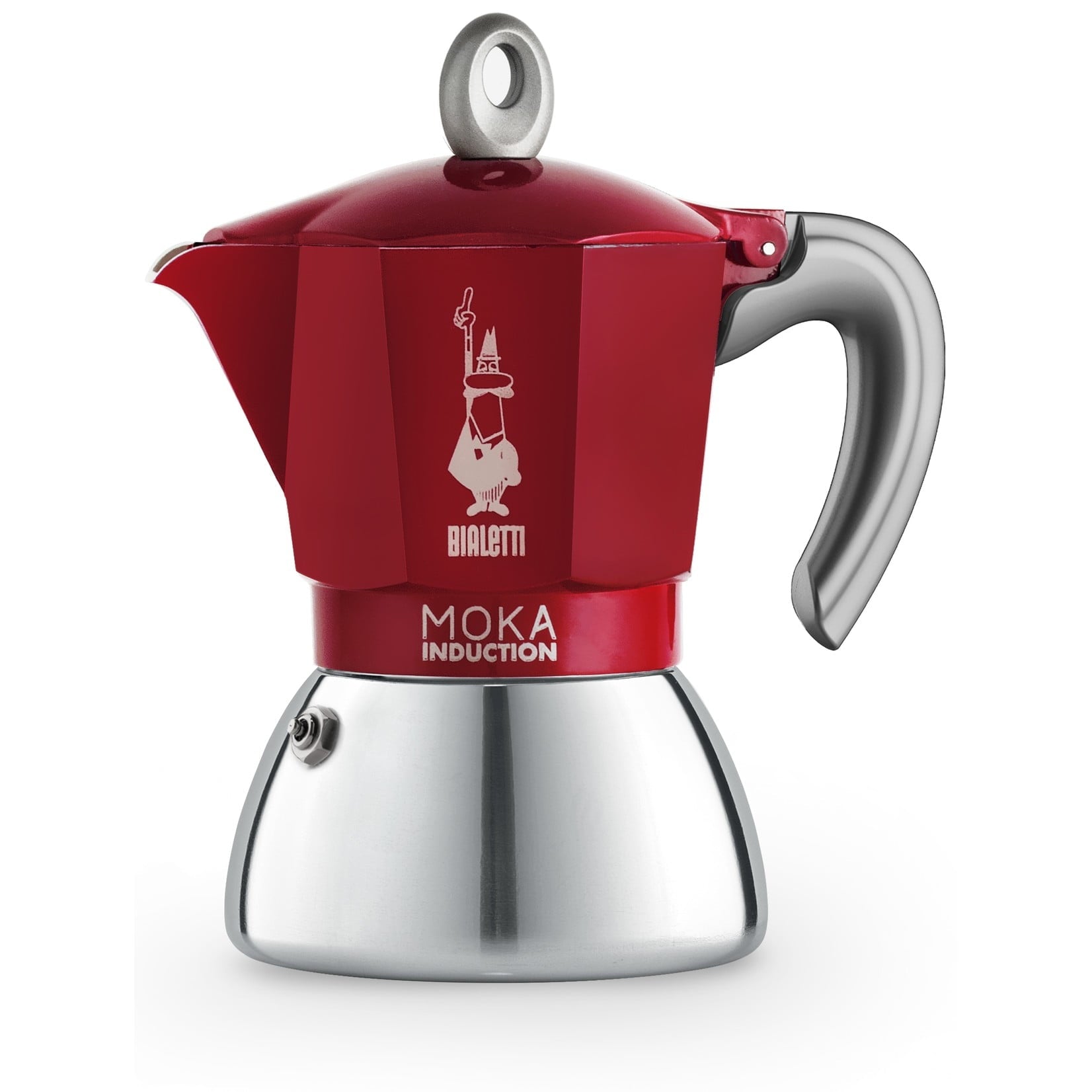 Bialetti İndüksiyon Kırmızı Moka Pot (4 cup)