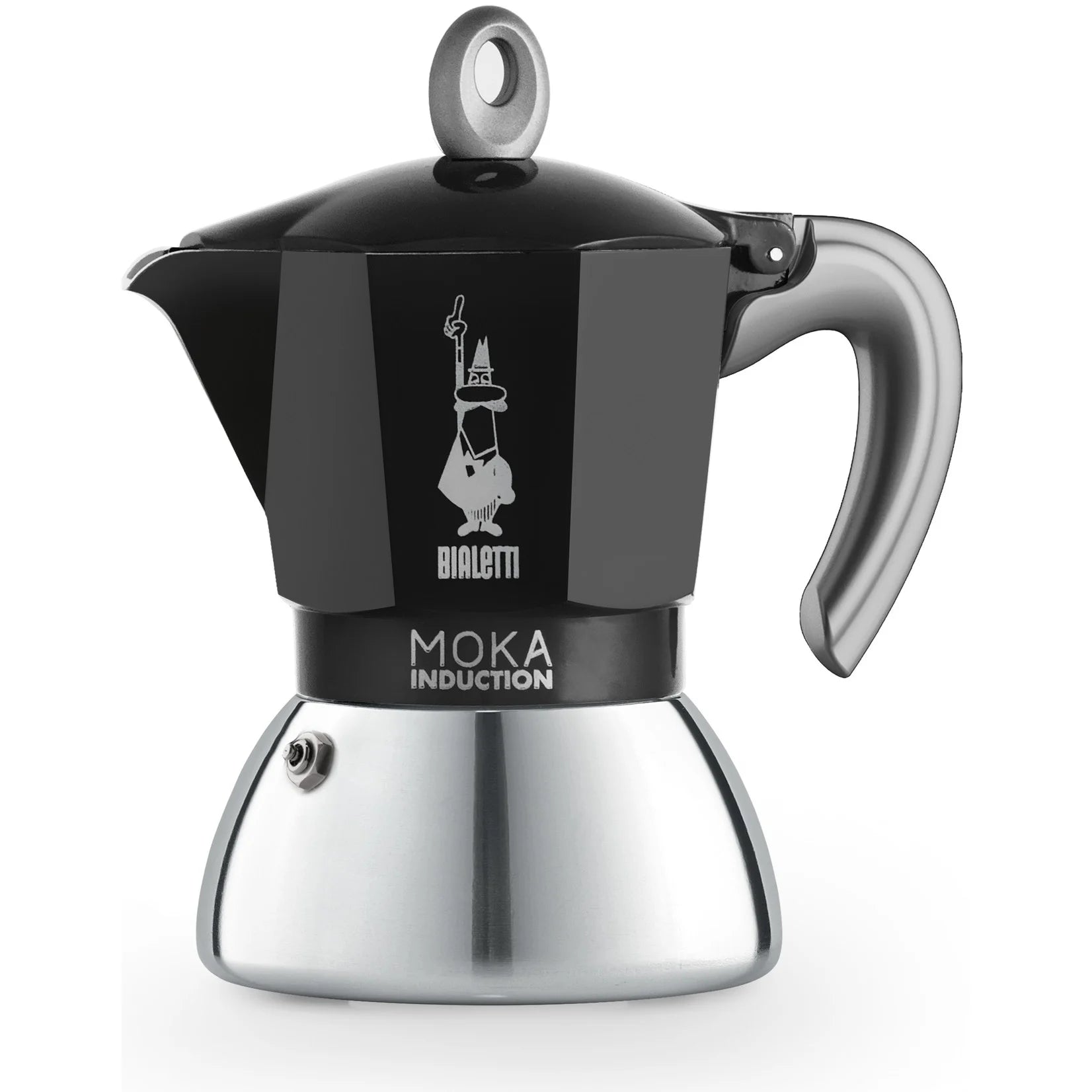 Bialetti İndüksiyon Siyah Moka Pot (6 Cup)