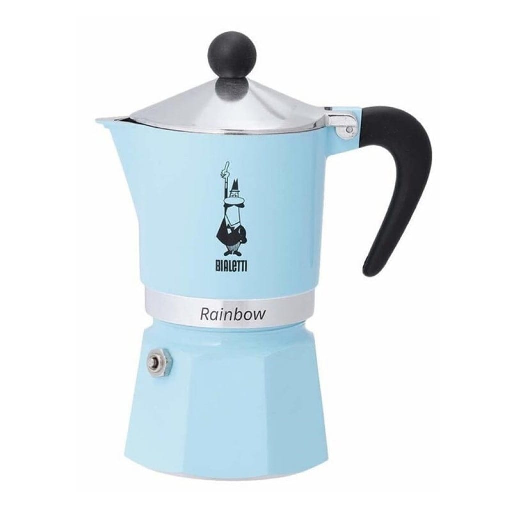 Bialetti Rainbow Mavi Moka Pot 3 cup