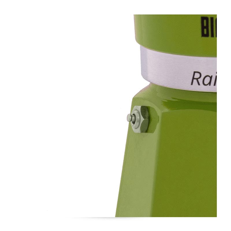 Bialetti Rainbow Moka Pot, 3 Cup, Yeşil