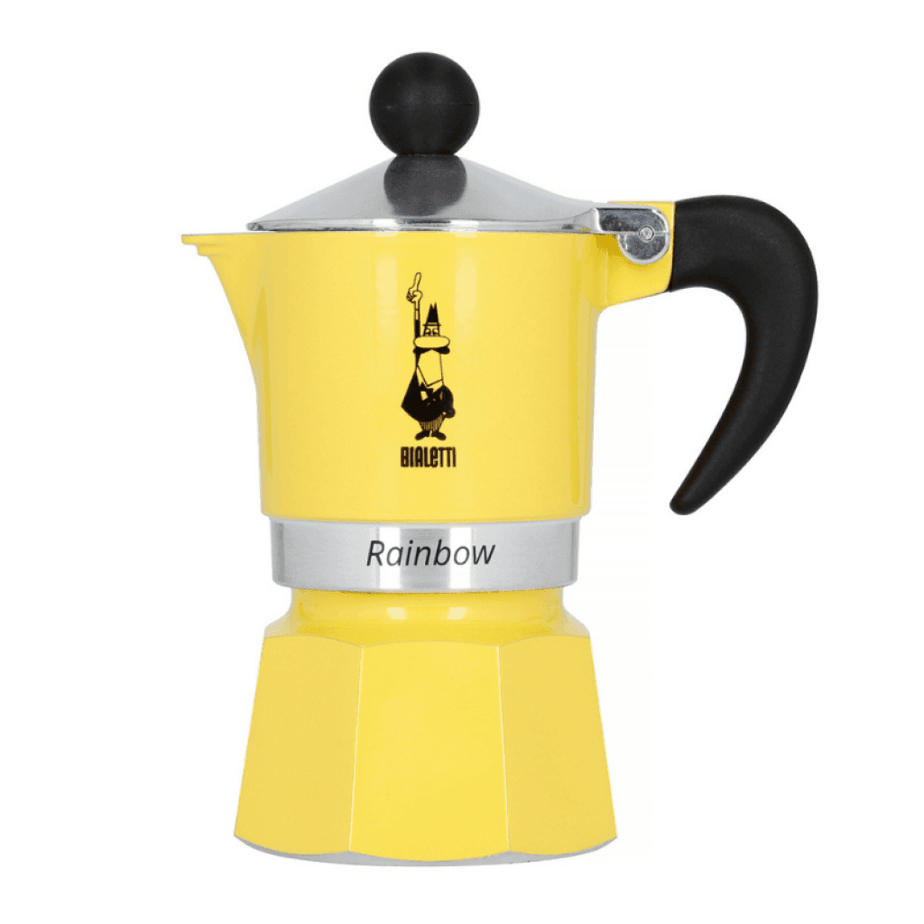 Bialetti Rainbow Sarı Moka Pot 3 Cup